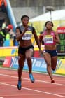Blessing Okagbare in the 100 metres heats, 2012 Samsung Diamond League, Crystal Palace, London.